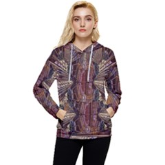 Abstract-design-backdrop-pattern Women s Lightweight Drawstring Hoodie