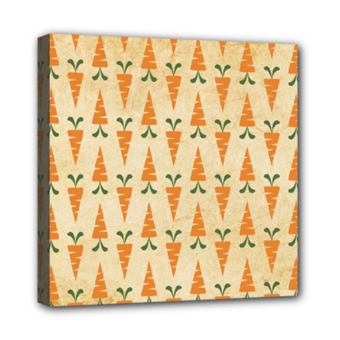 Patter-carrot-pattern-carrot-print Mini Canvas 8  X 8  (stretched) by Cowasu