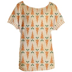 Patter-carrot-pattern-carrot-print Women s Oversized T-shirt by Cowasu