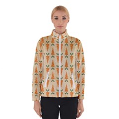 Patter-carrot-pattern-carrot-print Women s Bomber Jacket