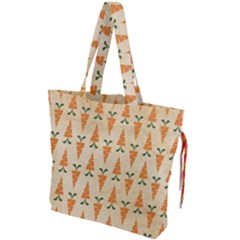 Patter-carrot-pattern-carrot-print Drawstring Tote Bag by Cowasu