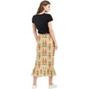 Patter-carrot-pattern-carrot-print Maxi Fishtail Chiffon Skirt View2