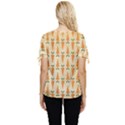 Patter-carrot-pattern-carrot-print Bow Sleeve Button Up Top View4