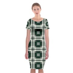 Pattern-design-texture-fashion Classic Short Sleeve Midi Dress by Cowasu