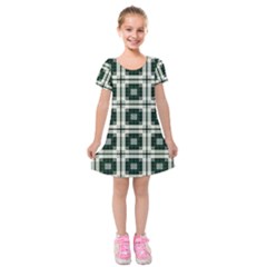 Pattern-design-texture-fashion Kids  Short Sleeve Velvet Dress