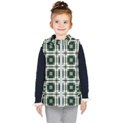 Pattern-design-texture-fashion Kids  Hooded Puffer Vest