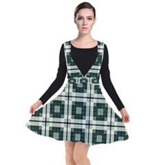 Pattern-design-texture-fashion Plunge Pinafore Dress by Cowasu