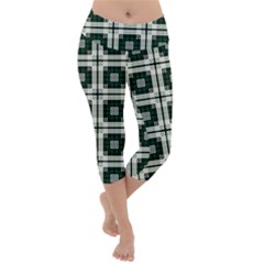 Pattern-design-texture-fashion Lightweight Velour Capri Yoga Leggings