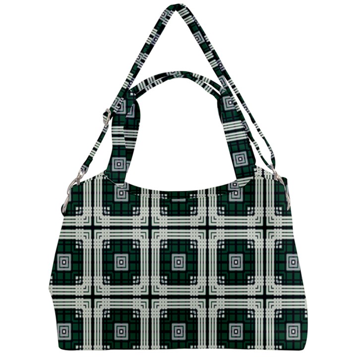 Pattern-design-texture-fashion Double Compartment Shoulder Bag