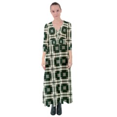 Pattern-design-texture-fashion Button Up Maxi Dress