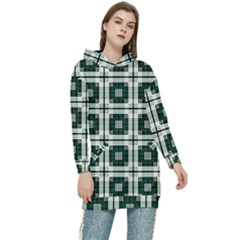 Pattern-design-texture-fashion Women s Long Oversized Pullover Hoodie