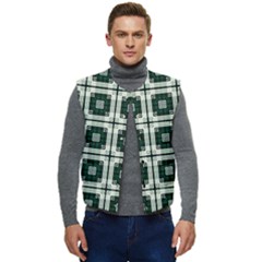 Pattern-design-texture-fashion Men s Button Up Puffer Vest	