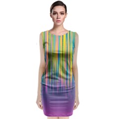 Background-colorful-texture-bright Classic Sleeveless Midi Dress