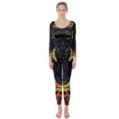 Tiger-predator-abstract-feline Long Sleeve Catsuit by Cowasu