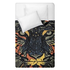 Tiger-predator-abstract-feline Duvet Cover Double Side (single Size) by Cowasu