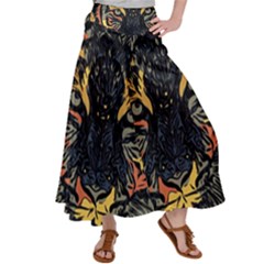 Tiger-predator-abstract-feline Women s Satin Palazzo Pants by Cowasu