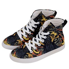 Tiger-predator-abstract-feline Men s Hi-top Skate Sneakers by Cowasu