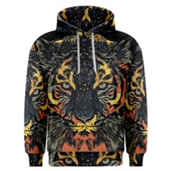 Tiger-predator-abstract-feline Men s Overhead Hoodie