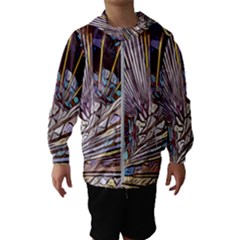 Abstract-drawing-design-modern Kids  Hooded Windbreaker by Cowasu