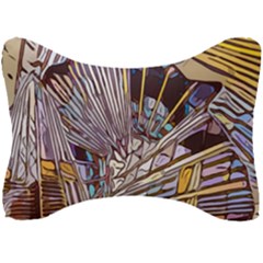 Abstract-drawing-design-modern Seat Head Rest Cushion by Cowasu