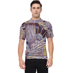 Abstract-drawing-design-modern Men s Short Sleeve Rash Guard by Cowasu