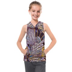 Abstract-drawing-design-modern Kids  Sleeveless Hoodie by Cowasu