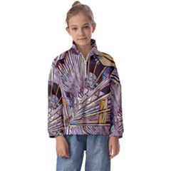 Abstract-drawing-design-modern Kids  Half Zip Hoodie