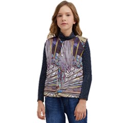 Abstract-drawing-design-modern Kid s Button Up Puffer Vest	