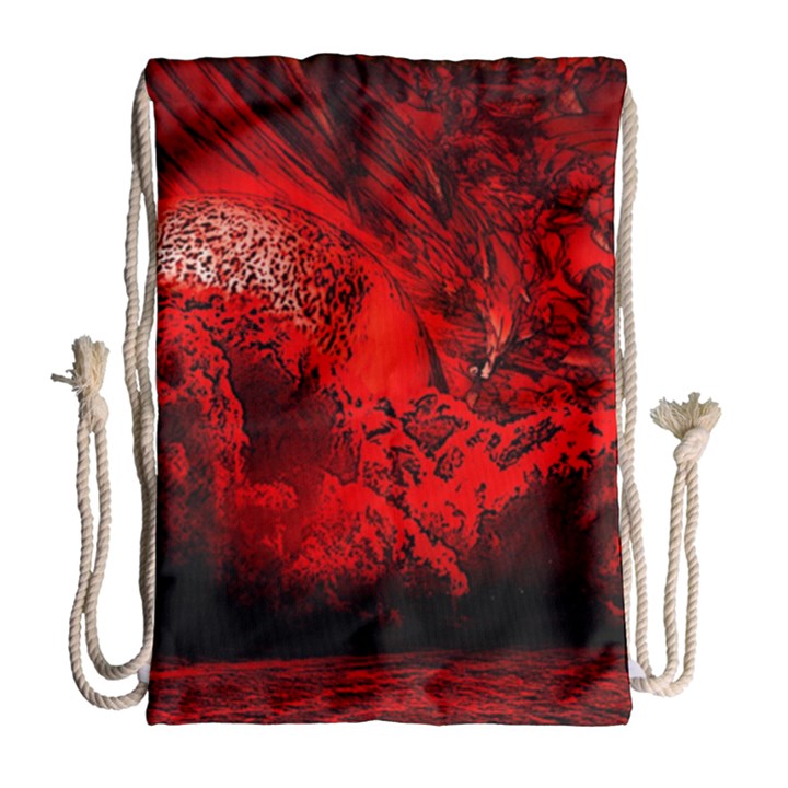 Planet-hell-hell-mystical-fantasy Drawstring Bag (Large)