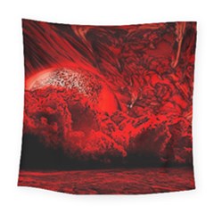 Planet-hell-hell-mystical-fantasy Square Tapestry (large)