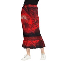 Planet-hell-hell-mystical-fantasy Maxi Fishtail Chiffon Skirt by Cowasu