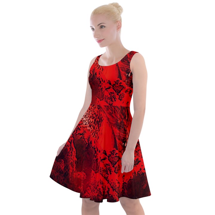 Planet-hell-hell-mystical-fantasy Knee Length Skater Dress