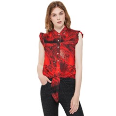 Planet-hell-hell-mystical-fantasy Frill Detail Shirt by Cowasu