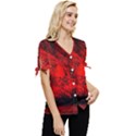 Planet-hell-hell-mystical-fantasy Bow Sleeve Button Up Top View3