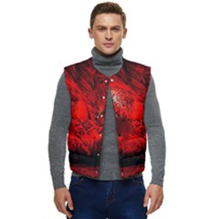 Planet-hell-hell-mystical-fantasy Men s Button Up Puffer Vest	