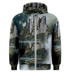 Sea-island-castle-landscape Men s Zipper Hoodie