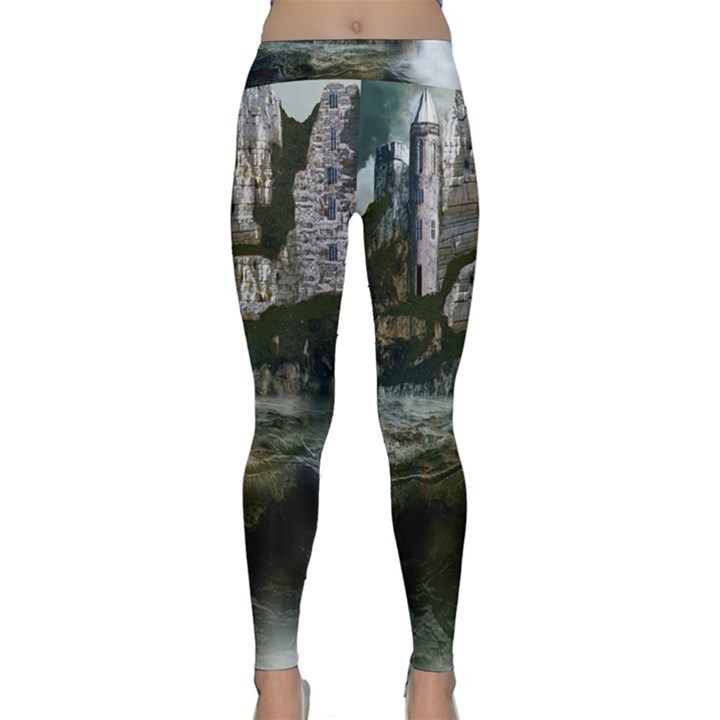 Sea-island-castle-landscape Classic Yoga Leggings