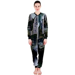 Sea-island-castle-landscape Onepiece Jumpsuit (ladies)