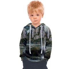 Sea-island-castle-landscape Kids  Overhead Hoodie