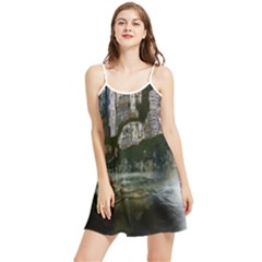 Sea-island-castle-landscape Summer Frill Dress