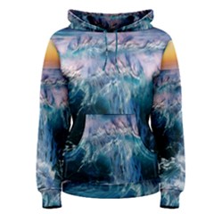 Sea-waves-ocean-water-beach-surf Women s Pullover Hoodie by Cowasu