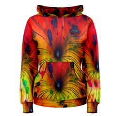 Color-background-structure-lines Women s Pullover Hoodie