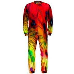 Color-background-structure-lines Onepiece Jumpsuit (men)