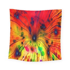 Color-background-structure-lines Square Tapestry (small)