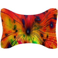 Color-background-structure-lines Seat Head Rest Cushion