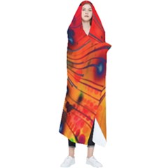 Color-background-structure-lines Wearable Blanket by Cowasu