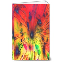 Color-background-structure-lines 8  X 10  Softcover Notebook