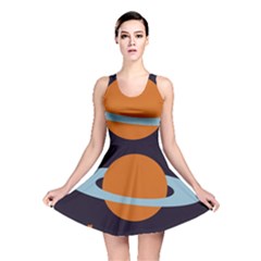 Planet-orbit-universe-star-galaxy Reversible Skater Dress by Cowasu