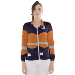 Planet-orbit-universe-star-galaxy Women s Windbreaker