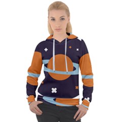 Planet-orbit-universe-star-galaxy Women s Overhead Hoodie